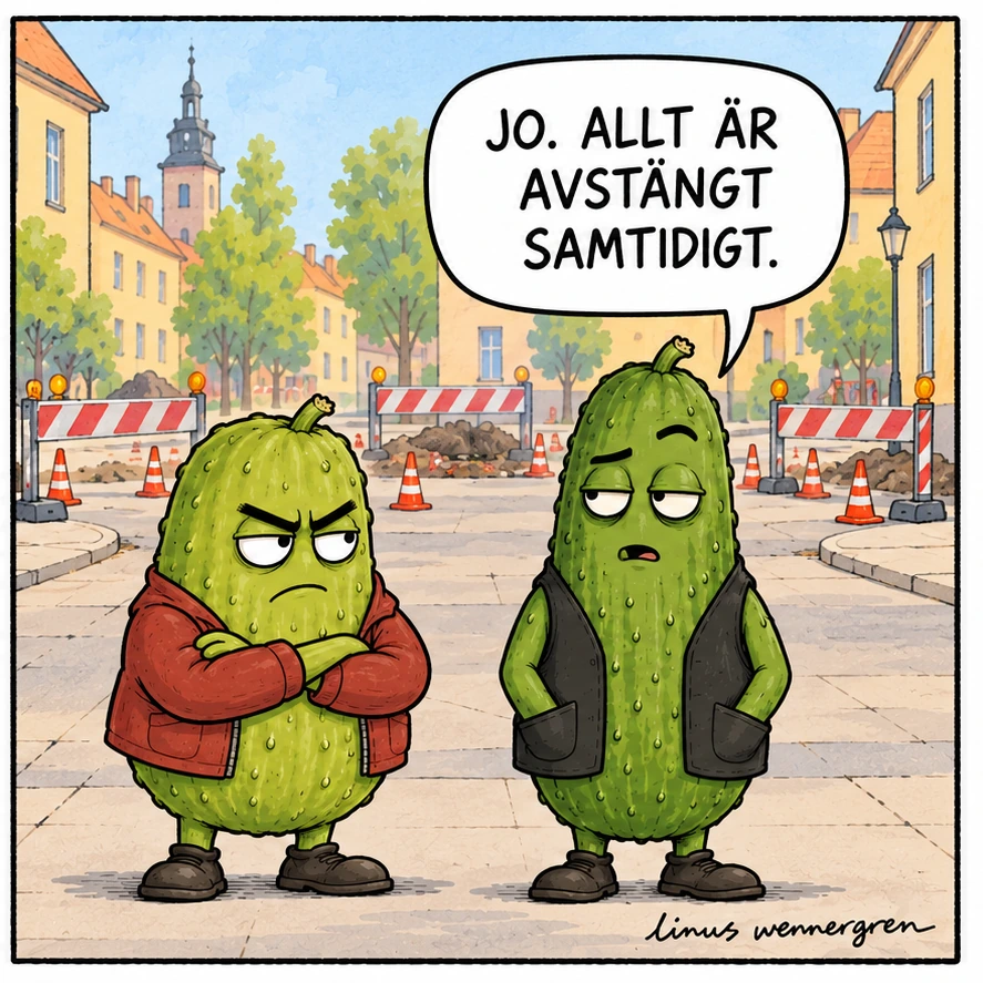 Ruta 2 i Gurkan: Samordningen. Replikerna finns som text på seriesidan.